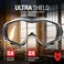 NoCry Safety Goggles 6X3 and attachable Face Shield/Mask.