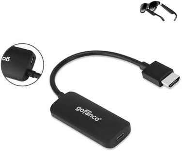 gofanco HDMI 2. 0 to USB C Converter (HDMI Computer or Laptop to USB Type C Monitor Adapter&ndash; 4K @60Hz, HDCP 2. 2, 2-ch Stereo Audio- Not Compatible with LG Ultrafine Monitors (HDMIUSBC, black.