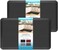 HappyTrends 2 PCS Kitchen Mat Cushioned Anti-Fatigue Floor Mat, Heavy Duty Ergonomic Comfort Foam Standing Mat, Waterproof Non-Slip Kitchen Rugs for Home, Office, Laundry, Black.