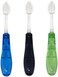 RADIUS Toothbrush Tour Travel Brush Soft Assorted Colors 3 Count, BPA Free and ADA Accepted, Designed to Clean Teeth and Reduce The Risk of Gum Disease - Blue/Smoke/Green.