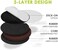 Slipstick GorillaPads Non Slip Furniture Pads/Floor Grippers (Set of 16 Grips2 Inch Round Floor Protectors for Under Furniture, Black, CB144-16.