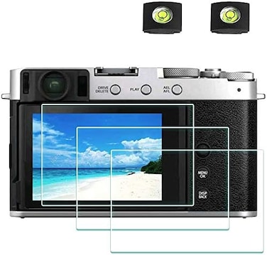 واقي شاشة ULBTER لكاميرا Fujifilm X100VI X-E4 X100V Fuji XE4 X-100V غطاء قاعدة الفلاش، 0.3 مم، صلابة 9H، زجاج مقوى مقاوم للخدش والفقاعات [عبوة من 3 قطع].