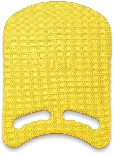 عوامة Pro Aviana Junior Kickboard للأطفال الصغار، أداة مساعدة للسباحة، لوح تدريب للأطفال لتعلم السباحة في المسبح، مياه مفتوحة، مادة EVA، خالية من BPA (أصفر).
