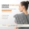 UNCN Wide Microwave Heating pad with Washable Cover 9 * 15" Microwavable Hot Pad for Neck Shoulder, Cramps, Back Cordless Warm Compress Weighted Moist Heat Pack for Aches, Unscented Grey.
