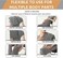 UNCN Wide Microwave Heating pad with Washable Cover 9 * 15" Microwavable Hot Pad for Neck Shoulder, Cramps, Back Cordless Warm Compress Weighted Moist Heat Pack for Aches, Unscented Grey.