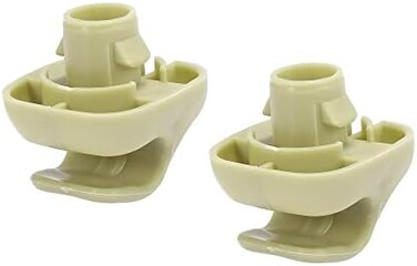 X AUTOHAUX 2pcs Beige Car Plastic Sun Visor Hook Clip Bracket Retainer 88217S04003ZA for Honda Accord Civic CR-V Element Odyssey Pilot Ridgeline.