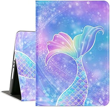 Cutebricase iPad 9th Generation Case, iPad 8th Generation Case, iPad 7th Generation Case, iPad 10. 2 Case Kids Women Girls, Multi-Angle View with Adjustable Stand Auto Wake/Sleep, Mermaid.