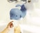 GKGOGO Bath Spout Cover for Bathtub,A Fun Way to Protects Baby from Bumping Head During Bathing Time,Cute Soft Whale Design Making for Enjoyable Safe Bath (Grey.