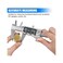Jiavarry Digital Caliper Measuring Tool, Stainless Steel Vernier Caliper Digital Micrometer with Large LCD Screen, Easy Switch from Inch Metric Fraction, 6 Inch Caliper Tool for DIY/Household.