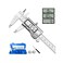 Jiavarry Digital Caliper Measuring Tool, Stainless Steel Vernier Caliper Digital Micrometer with Large LCD Screen, Easy Switch from Inch Metric Fraction, 6 Inch Caliper Tool for DIY/Household.