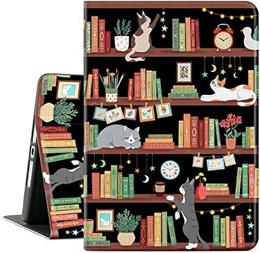 Cutebricase iPad 10. 2 Case for iPad 9th Generation 2021, iPad 8th Generation Case 2020, iPad 7th Generation Case 2019,iPad Case 9th Gen Multi-Angle View Adjustable Stand Auto Wake/Sleep, Bookshelf Ca