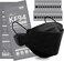 HAPPYDAY A Set of 25 Packages Made in KOREA KF94 Black Face Mask for Adult.