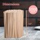 Prestee Wooden Coffee Stirrer - 1000 Disposable 5. 5 inches Long Wooden Stir Sticks for Coffee and Cocktails - Smooth, Splinter-Free Beverage Mixers - Ideal for Coffee Bars and Drink Stations.