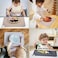 Moonkie Silicone Placemats for BabyKid, Stain-Proof Non-Slip Toddler Food Mats Eating Table Mat with 2 Packs(Ether/Sage.