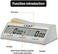 LEAP Chess Clock Programme Updated Digital Timer Advanced for Game and Chess Timer with BonusDelay Count Down up Alarm Milk White.