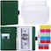 Antner Budget Binder with Zipper Envelopes, Money Organizer for Cash, Dark Green.