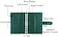 Antner Budget Binder with Zipper Envelopes, Money Organizer for Cash, Dark Green.