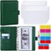 Antner Budget Binder with Zipper Envelopes, Money Organizer for Cash, Dark Green.