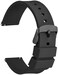 WOCCI Silicone Watch Straps, Black Stainless Steel Buckle, Quick Release, 13 Colours Soft Rubber Replacement Bands, 14mm 16mm 18mm 19mm 20mm 21mm 22mm 24mm.