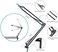 SUNMON Snowball iCE Mic Boom Arm Stand with Pop Filter, Compatible with Blue Snowball Ice USB Microphone with Cable Sleeve.