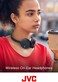 JVC HA-S23W Wireless Headphones - On Ear Bluetooth Headphones, Foldable Flat Design, 17-Hour Long Battery Life (Black.