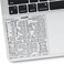 Synerlogic Mac OS Shortcuts StickerKeyboard Stickers for MacBookNo-Residue Laminated Vinyl Laptop StickersShortcut Stickers for 13-16" Air and Pro (Clear/Black.