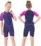 Seaskin Kids Wetsuit for Boys Girls Toddlers, 2mm Shorty Diving Suits Front Zipper 3mm Full Suits Back Zip Wet Suits Neoprene Thermal Swimsuits Keep Warm for Diving Surfing Swim Lessons.