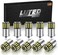 مصباح LUYED 1156 LED أبيض فائق السطوع منخفض الطاقة 6500K، مصابيح LED احتياطية للرجوع للخلف، BA15S 1141 1003 7506 P21W بديل LED لمصابيح الذيل، مصابيح RV، مصابيح تحديد الجانب، عبوة من 10.