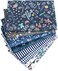 Aubliss 8pcs Fat Quarter Fabric Bundles 19. 6'' x 19. 6''(50cm x 50cmCotton Craft Fabric Pre-Cut Squares Sheets for Patchwork Sewing Quilting Fabric(Checked/Striped/Floral.