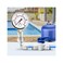 ELECALL 2-1/2&rdquo; Glycerin Filled Pressure Gauge, 0-100Psi, 1/4&rdquo;NPT Lower Mount, Stainless Steel Case, Brass Internals, Water Pressure Gauge.