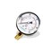 ELECALL 2-1/2&rdquo; Glycerin Filled Pressure Gauge, 0-100Psi, 1/4&rdquo;NPT Lower Mount, Stainless Steel Case, Brass Internals, Water Pressure Gauge.