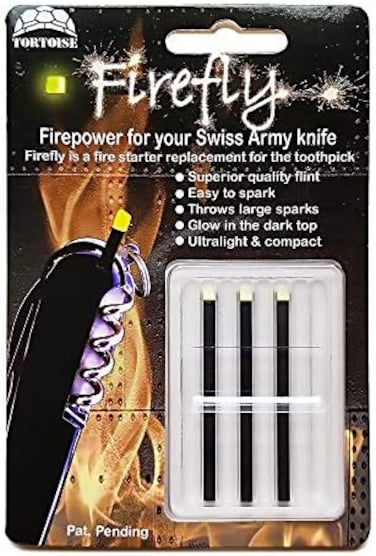 Tortoise Gear Firefly Regular 3 Pack - ملحق إشعال النار لسكاكين الجيش السويسري Victorinox (Classic Ivory Glow).