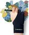 XENCELABS, Artist Glove, Drawing Glove Left Right Hand for Drawing Tablet, 2 Finger Glove for Drawing Black.
