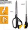 Toughbuilt Pro Grip Jobsite Scissors &ndash; 5" Titanium Coated Stainless Steel Blades &ndash; TB-H4-70-11.