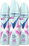 Degree Advanced Antiperspirant Deodorant Dry Spray 72-Hour Sweat and Odor Protection Sheer Powder Deodorant Spray For Women With MotionSense Technology 3. 8 oz, Pack of 3.