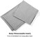 AQUENSO Body Pillow Case Cover, Soft Jersey Cotton Body Pillow Pillowcase with Zipper, 20x54 Inch, Light Grey.