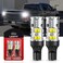 مصباح LASFIT 921 912 LED جاهز لـ Canbus T15 خالٍ من الأخطاء، مصباح LED احتياطي للرجوع للخلف سهل التركيب 904 916 917 920 906 W16W 2835 2021 بديل خارجي إصدار مطور 6000k أبيض (عبوة من قطعتين).