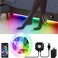 أضواء Auplf التي تعمل بالحركة أسفل السرير، 9.84 قدم، شرائط إضاءة LED متغيرة الألوان RGB 5050 مع مستشعر، تحكم عبر التطبيق ومزامنة الموسيقى، ضوء ليلي قابل للتعتيم مع مؤقت إيقاف تشغيل تلقائي لغرفة النوم.