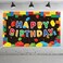 chiazllta Building Blocks Party Decorations Colorful Blocks Birthday Backdrop Photography Children Kids Building Blocks Theme Party Supplies.