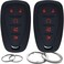 GFDesign 2 Pcs Silicone 5 Buttons Key Fob Cover Remote Case Keyless Protector Compatible with 2016-2020 Chevrolet Chevy Malibu Camaro Cruze Equinox Sonic Spark Traverse Blazer Bolt EV Trax Volt.