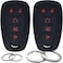 GFDesign 2 Pcs Silicone 5 Buttons Key Fob Cover Remote Case Keyless Protector Compatible with 2016-2020 Chevrolet Chevy Malibu Camaro Cruze Equinox Sonic Spark Traverse Blazer Bolt EV Trax Volt.