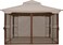 MasterCanopy Patio Gazebo Mosquito Netting Screen Walls (10x10, Coffee.