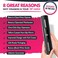 VINABON Electric Wine Opener - New 2022 Battery Operated Electric Wine Bottle Opener with Wine Foil Cutter - One-Click Reusable Automatic Electronic Wine Opener Corkscrew. Includes WineGuide Ebook.