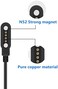 Aliwisdom Universal Charging Cable Compatible Smartwatch Magnetic Smartwatch Accessories USB 4-Pin Magnetic Charger for Smart Watch/Fitness Tracker, Pin Pitch 7. 62 mm.