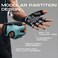 LIFECT Essential Breathable Workout Gloves, Weight Lifting Fingerless Gym Exercise Gloves with Curved Open Back, for Powerlifting, Women and Men.