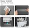 iHave Toothbrush Holders, 4 Cups Toothbrush Holder Wall Mounted with Toothpaste Dispenser, Large Capacity Tray, 2 Cosmetic Drawer and 7 Brush Slots with Cover.