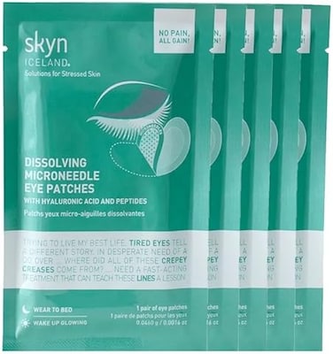 skyn ICELAND Dissolving Eye Patches with Hyaluronic AcidPeptides, 5 Pairs.