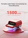 NIIMBOT B21 Mini Thermal Inkless Label Maker Compatible with iOS and Android, for Home Organisation, Business, Barcode, QR Code, with 1 Pack of 50x30mm, Red.