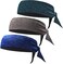 Braylin Headbands for Men, 3-Pack Men's Head-Ties, Breathable Headbands for Tennis, Running, Sweat-Wicking Non Slip.