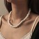 Latious Puka White Shell Necklace Beach Chip Seashell Necklaces Clam Chips Necklace for Women.